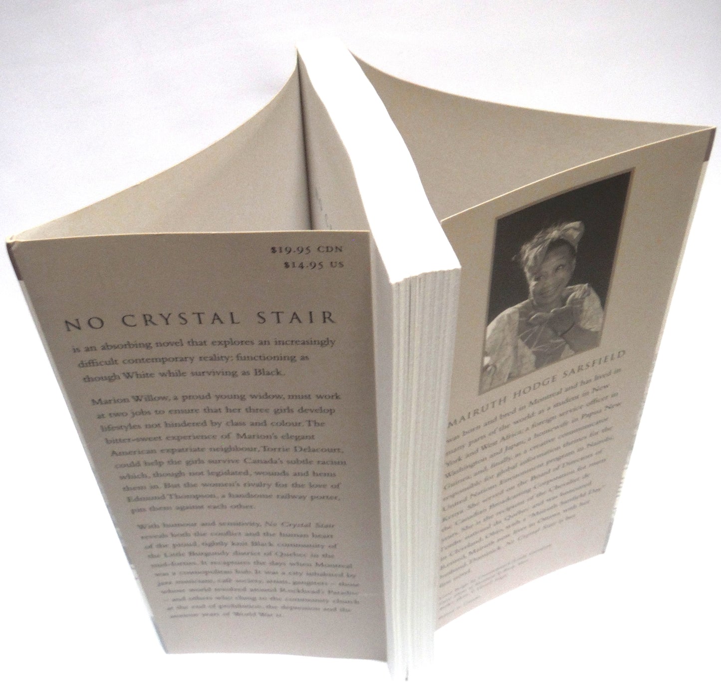NO CRYSTAL STAIR, A Novel by Mairuth Sarsfield (1st Ed. SIGNED)