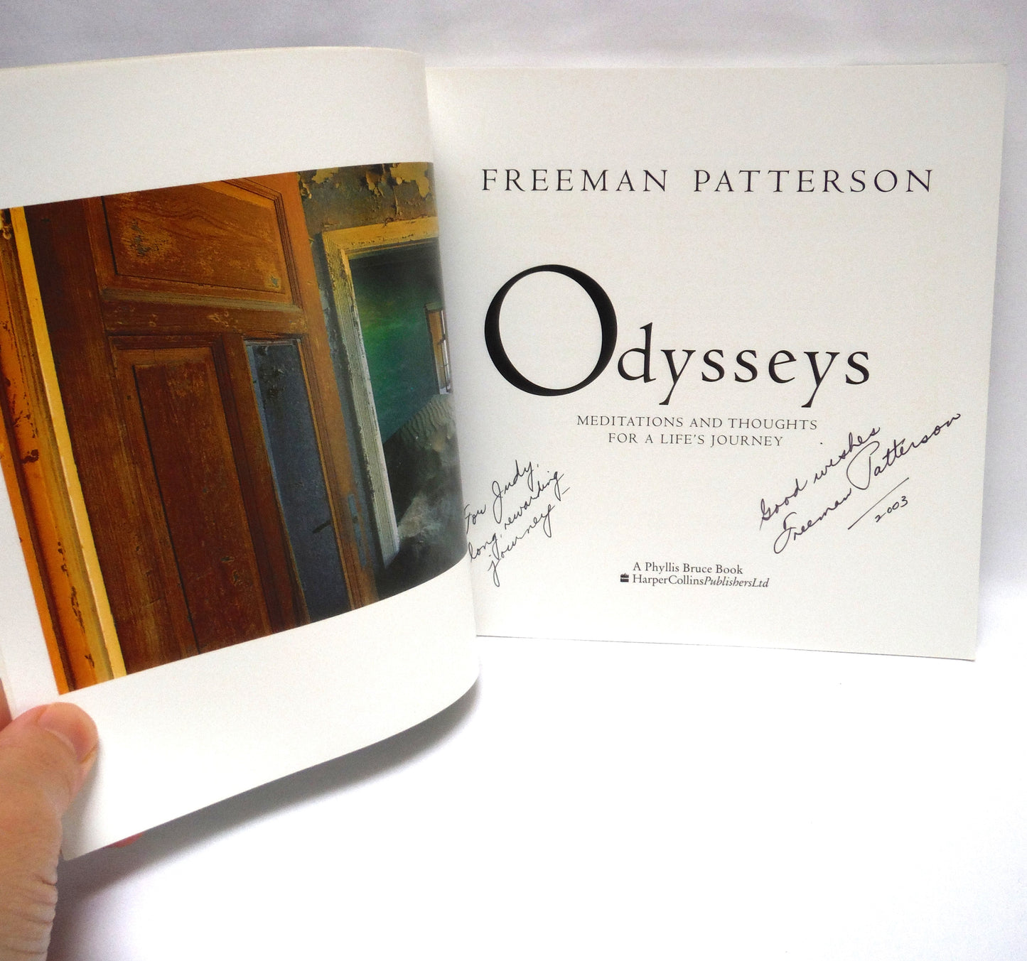 ODYSSEYS, Meditations and Thoughts for a Life's Journey, by Freeman Patterson (1st Ed. SIGNED)
