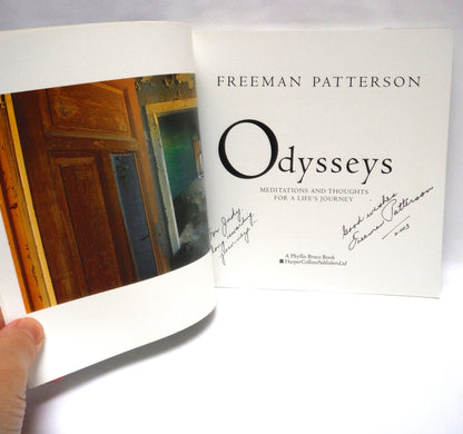 ODYSSEYS, Meditations and Thoughts for a Life's Journey, by Freeman Patterson (1st Ed. SIGNED)