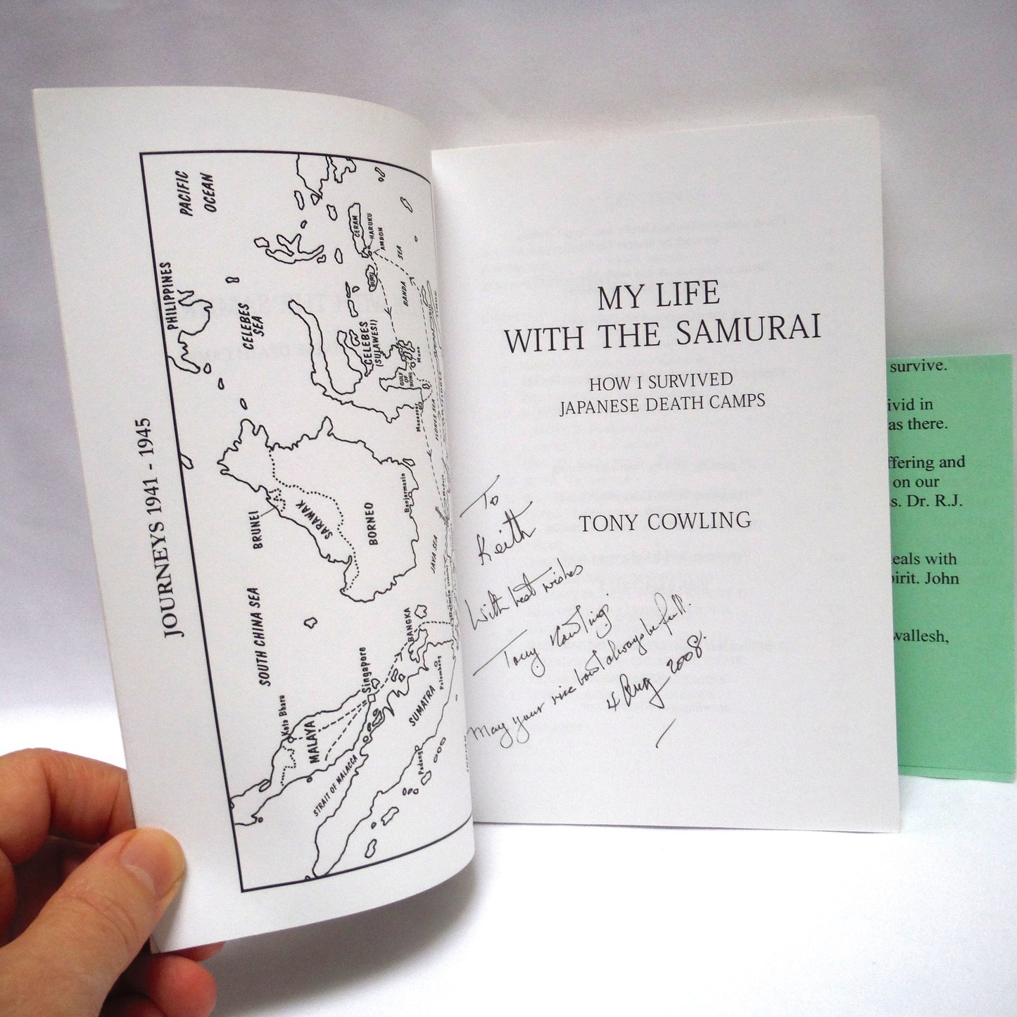 MY LIFE WITH THE SAMURAI, How I Survived Japanese Death Camps, by Anthony Cowling (1st Ed. SIGNED)
