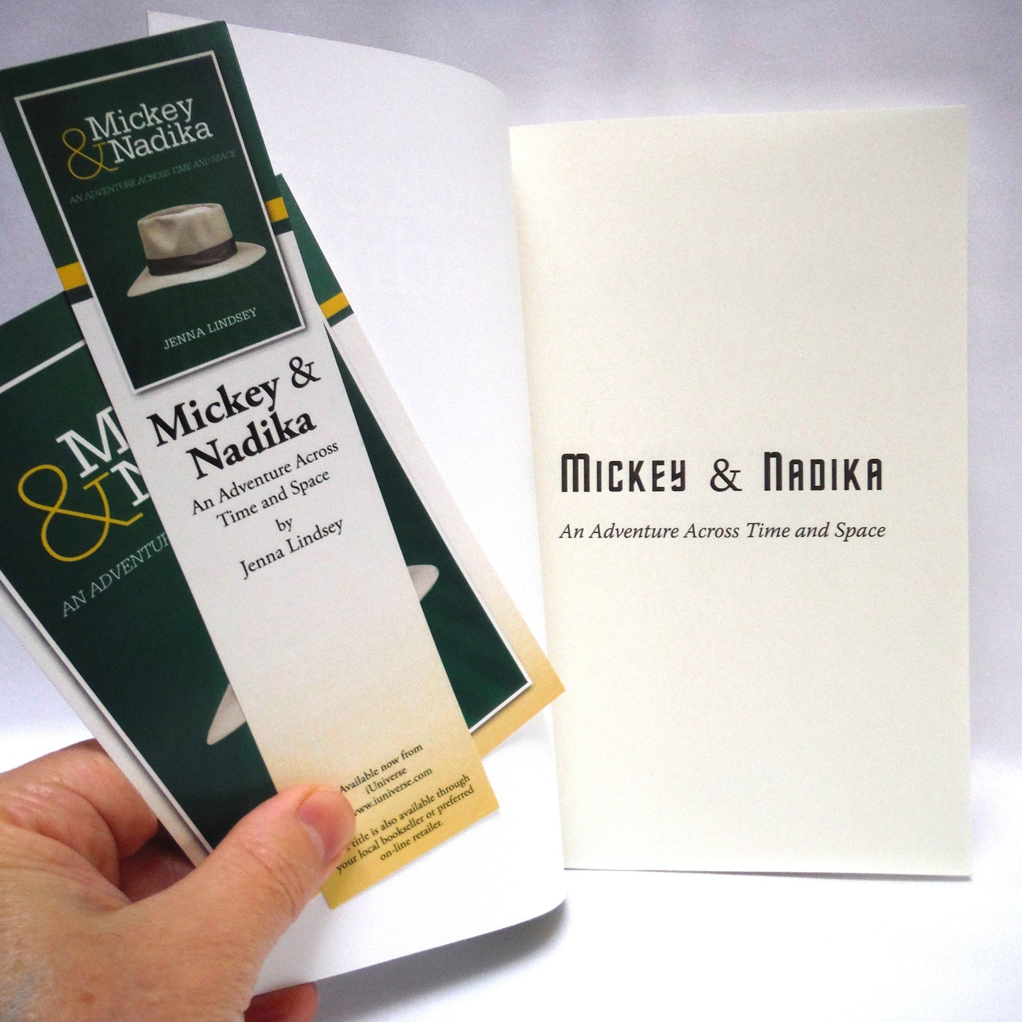 MICKEY & NADIKA, An Adventure Across Time and Space, A Young Adult Novel by Jenna Lindsey  (2012 1st Ed.)