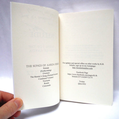 PRELUDE, A Young Reader Epic Fantasy, Book One THE SONGS OF AARDA by K.R. Schultz (1st Ed. SIGNED)