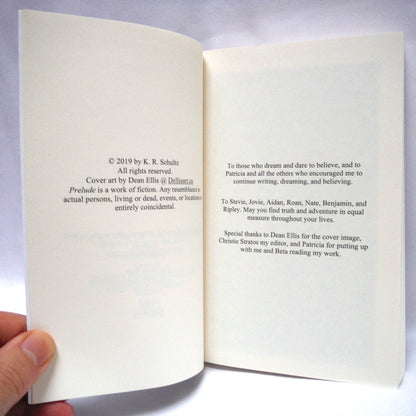 PRELUDE, A Young Reader Epic Fantasy, Book One THE SONGS OF AARDA by K.R. Schultz (1st Ed. SIGNED)