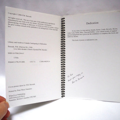 LOVE LITTLE DREAMS, A Book of Poems by P. M. Burzuik (1st Ed. SIGNED)