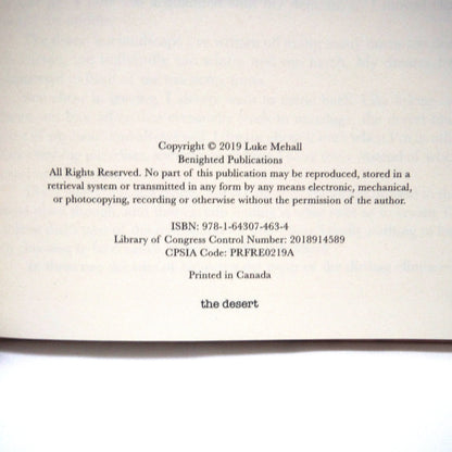 THE DESERT, A Dirtbag Climbing Book, by Luke Mehall (1st Ed. SIGNED)