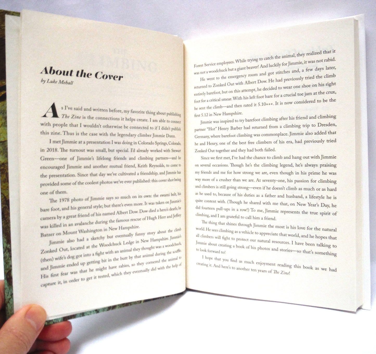 THE CLIMBING ZINE BOOK, Favourite Essays From Volumes 1-11, by Luke Mehall (1st Ed. SIGNED)