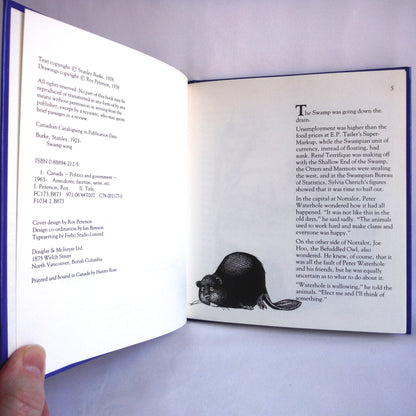 SWAMP SONG, Political Humour by Stanley Burke, Illustrations by Roy Peterson (1st Ed. SIGNED)