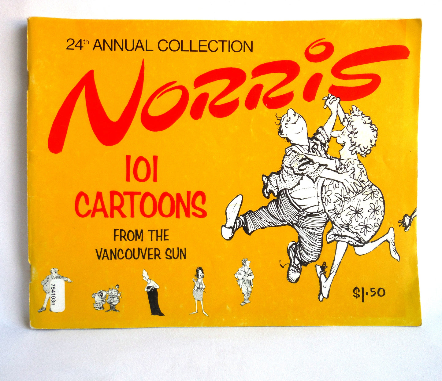 NORRIS, 24th Annual Collection of 101 Cartoons by Len Norris and The Vancouver Sun (1975 1st Ed.)