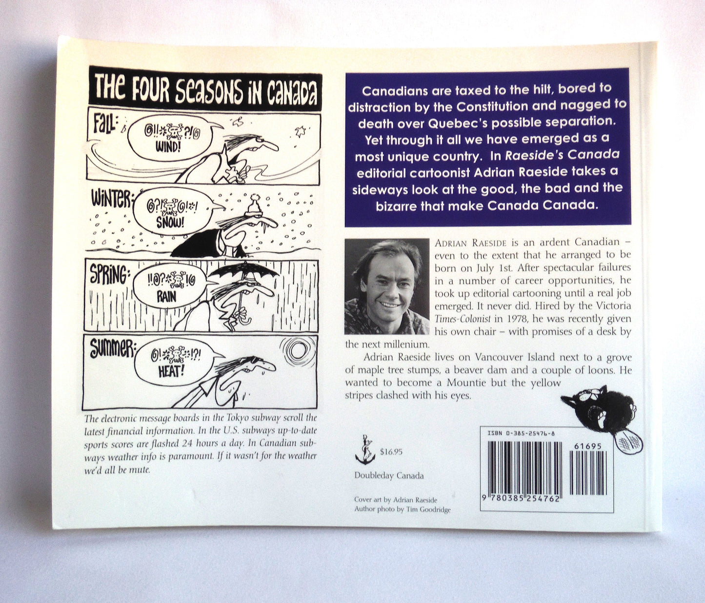RAESIDE'S CANADA, From Antigonish to Zebra Mussels, Political Cartoons by Adrian Raeside (1994 1st Ed.)