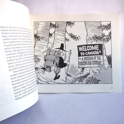 THERE GOES THE NEIGHBOURHOOD, An Irreverent History of Canada, Political Cartoons by Adrian Raeside (1992 1st Ed.)