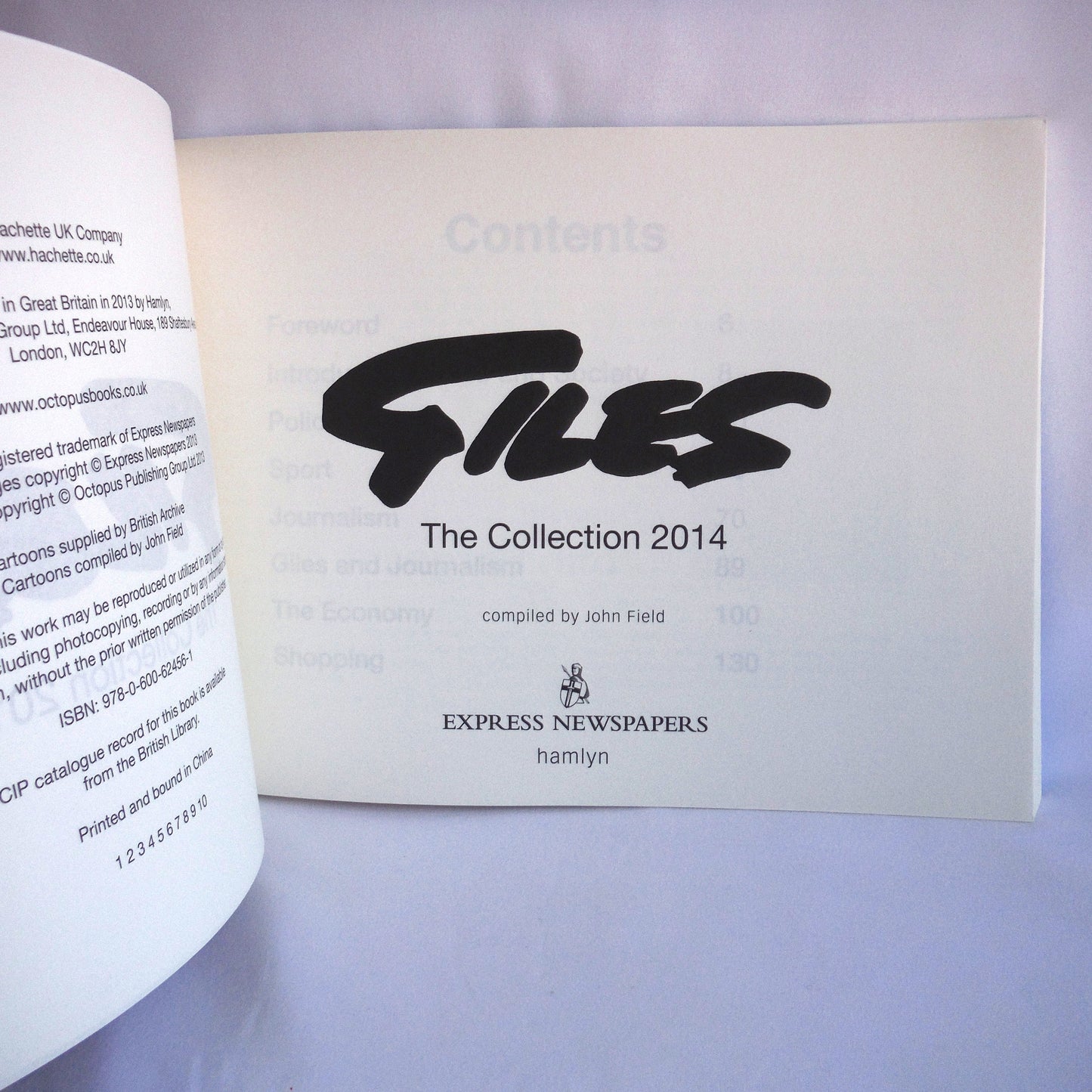 GILES, The Collection 2014, British Cartoon Humour by Ronald "Carl" Giles, Compiled by John Field (2013 1st Ed.)