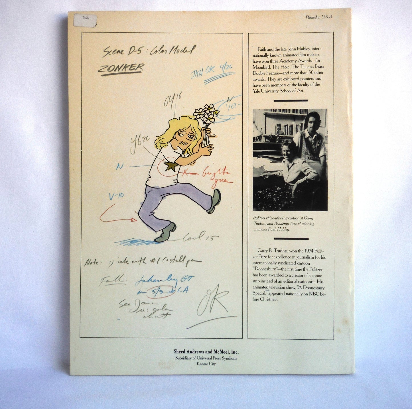 A DOONESBURY SPECIAL From John & Faith Hubley Films, with the Director's Notebook by Gary Trudeau (1978 1st Ed.)