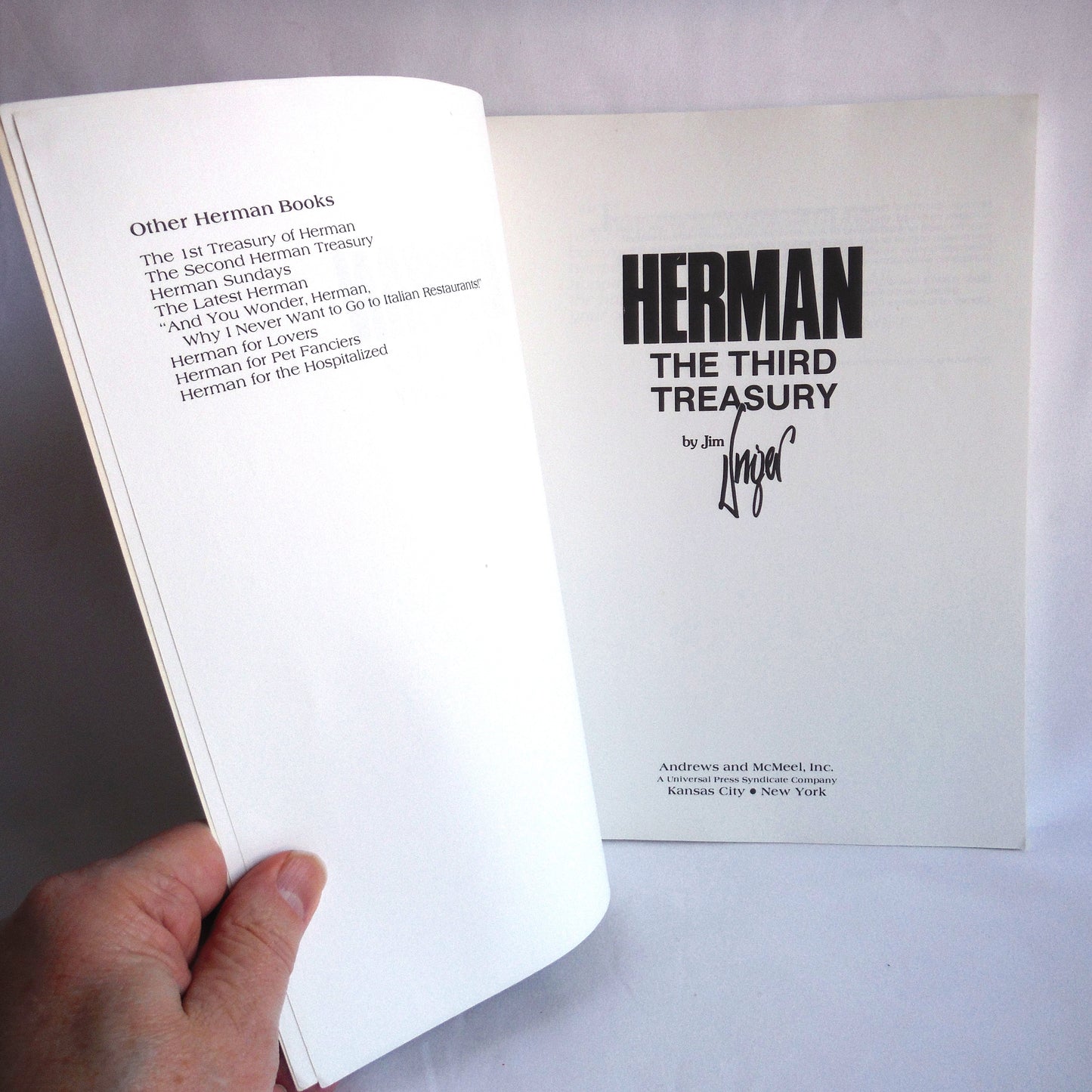 HERMAN, THE THIRD TREASURY, by Jim Unger (1982 1st Ed.)