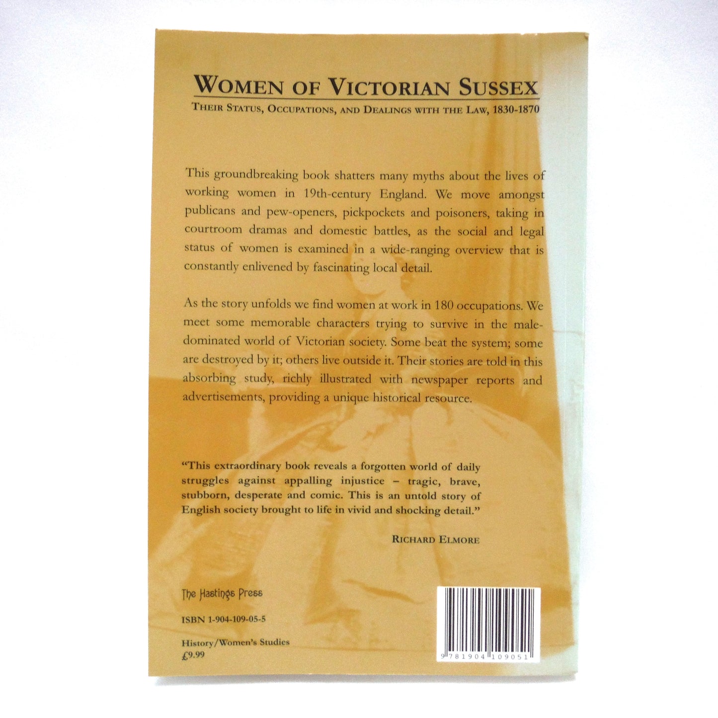 WOMEN OF VICTORIAN SUSSEX, Their Status, Occupations, and Dealings With the Law 1830-1870, by Helena Wojtczak (1st Ed. SIGNED)