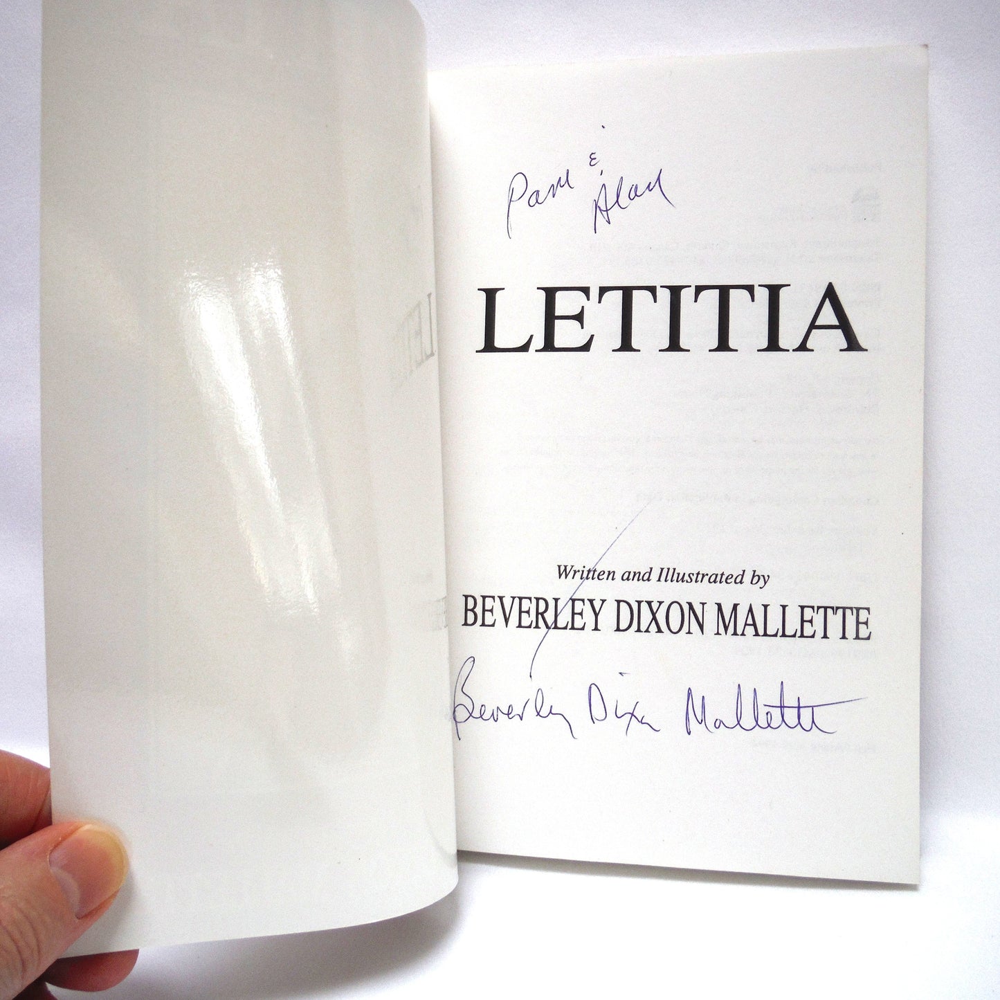 LETITIA, An Ottawa Valley Novel by Beverley Dixon Mallette (1st Ed. SIGNED)