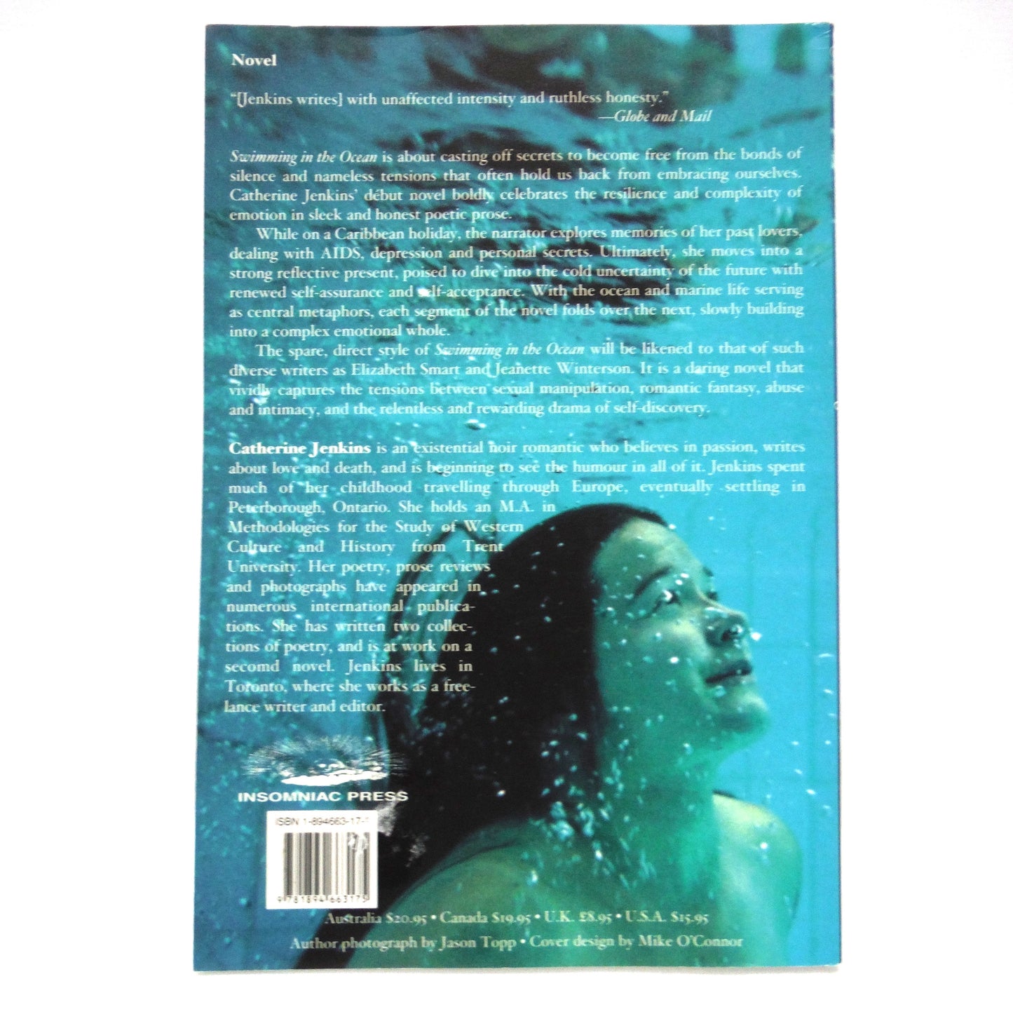 SWIMMING IN THE OCEAN, A Novel by Catherine Jenkins (1st Ed. SIGNED)
