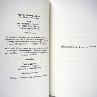 NO REASON TO STAY, A Novel by A.K. White (1st Ed. SIGNED)