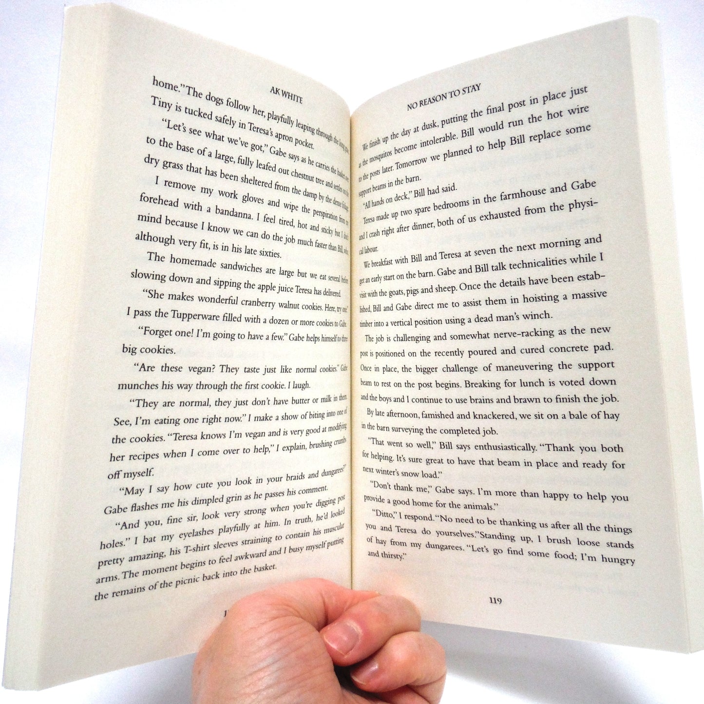 NO REASON TO STAY, A Novel by A.K. White (1st Ed. SIGNED)