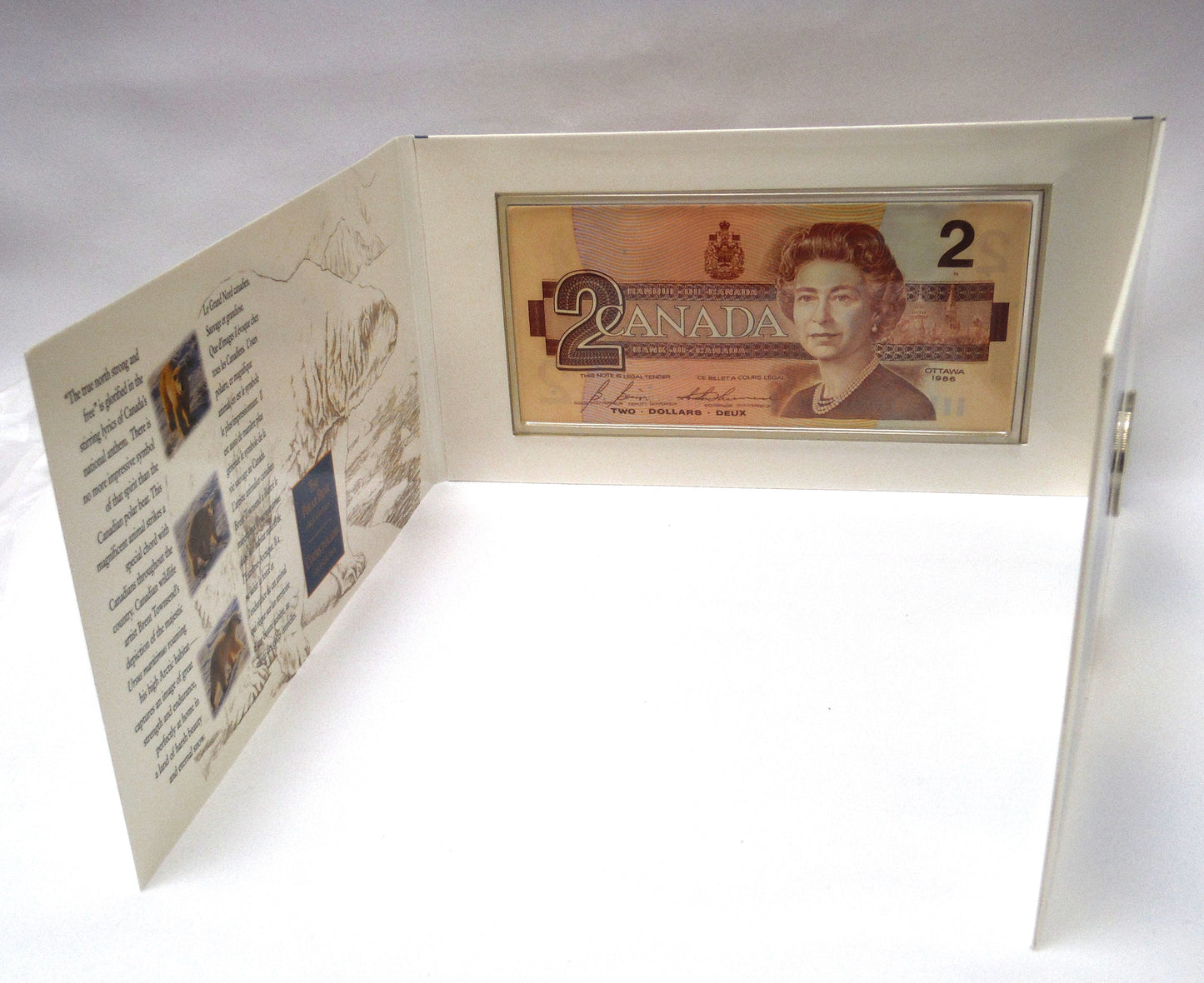 1996 CANADA'S NEW $2 Uncirculated Coin and Bank Note Collector Set
