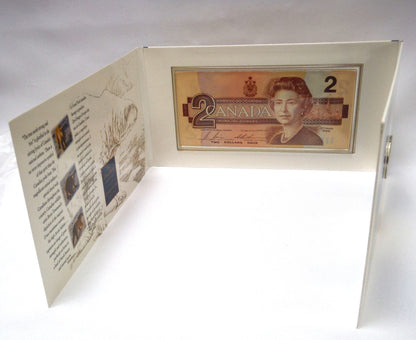 1996 CANADA'S NEW $2 Uncirculated Coin and Bank Note Collector Set