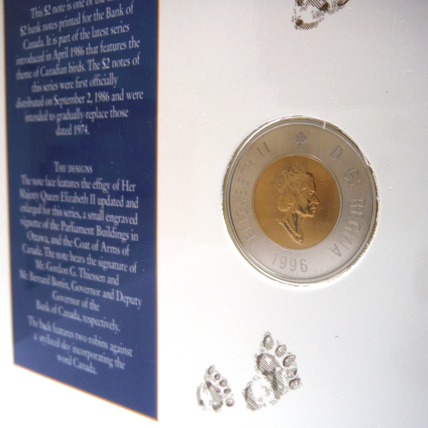 1996 CANADA'S NEW $2 Uncirculated Coin and Bank Note Collector Set