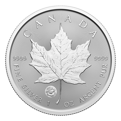 2024 Royal Canadian Mint $5 Pure Silver Coin 1 oz. 99.99% - Treasured Silver Maple Leaf First Strikes: DRAGON PRIVY MARK