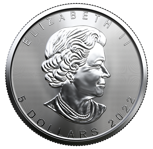 2022 Royal Canadian Mint $5 Pure Silver Coin 1 oz. 99.99% - TREASURED SILVER MAPLE LEAF COIN: Congratulations! Felicitations!