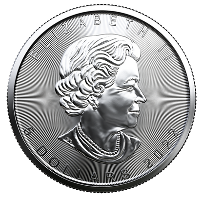 2022 Royal Canadian Mint $5 Pure Silver Coin 1 oz. 99.99% - TREASURED SILVER MAPLE LEAF COIN: Happy Birthday! Joyeux Anniversaire!