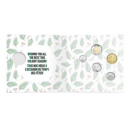 2022 PEACE & JOY -PAIX ET JOIE Royal Canadian Mint 5-Coin Holiday Gift Set