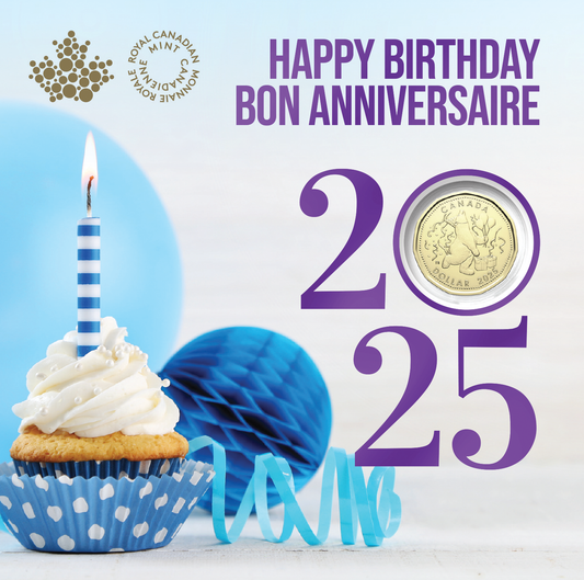 2025 Royal Canadian Mint 5-Coin Gift Set: HAPPY BIRTHDAY! BON ANNIVERSAIRE!