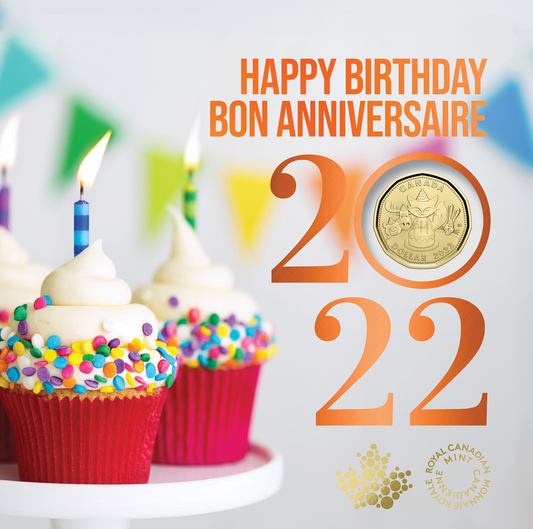 2022 Royal Canadian Mint 5-Coin Gift Set: HAPPY BIRTHDAY! BON ANNIVERSAIRE!