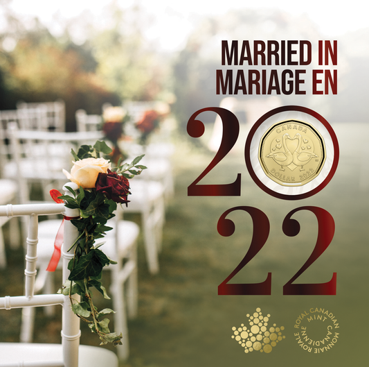 MARRIED IN 2022! Royal Canadian Mint Greeting Card & 5-Coin Gift Set