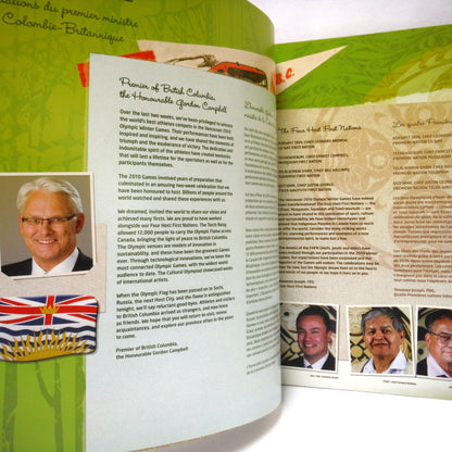 Vancouver 2010 Olympic XXI Winter Games Souvenir CLOSING CEREMONY - CEREMONIE DE CLOTURE Official  Book