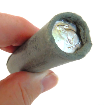 1967 Canadian Centennial .05-Cent Nickels: The Rabbit (Snowshoe Hare) Nickel, Original Brand New Uncirculated Full Roll