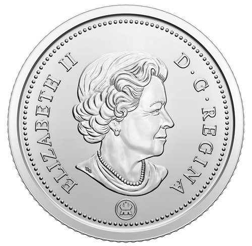 2021 CANADIAN .10-Cent DIMES, BLUENOSE COMMEMORATIVE DOUBLE DATED (1921-2021) Brand New Uncirculated Full Roll