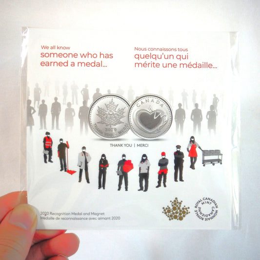 2020  Recognition Medal and Magnet Gift Set, Made in Canada by The Royal Canadian Mint