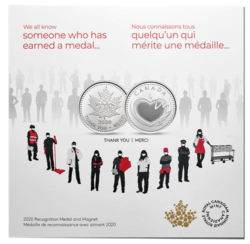 2020  Recognition Medal and Magnet Gift Set, Made in Canada by The Royal Canadian Mint