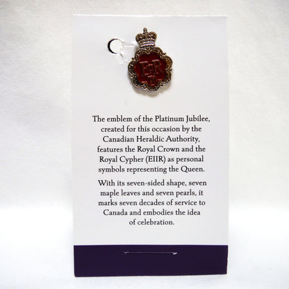 2022 LAPEL PIN of HER MAJESTY QUEEN ELIZABETH II, Platinum Jubilee Celebration as The Longest Reigning Sovereign!