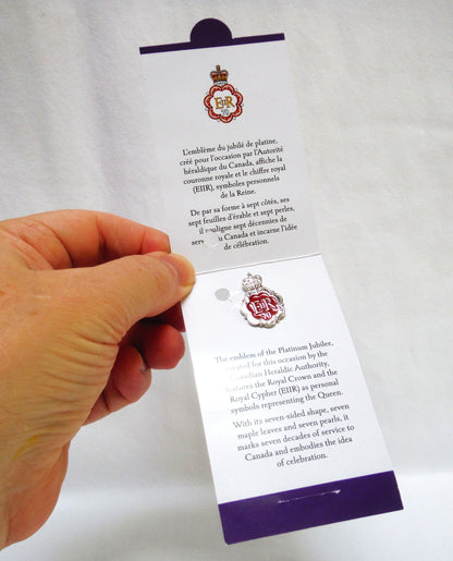 2022 LAPEL PIN of HER MAJESTY QUEEN ELIZABETH II, Platinum Jubilee Celebration as The Longest Reigning Sovereign!