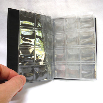 WORLD COIN COLLECTION ALBUM, Blue Vinyl, Silver Logo, and 120 Coin Capacity