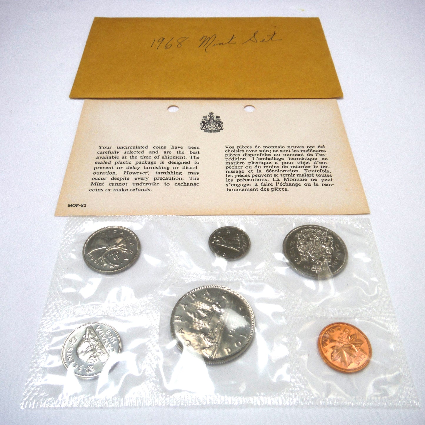 1968 Canadian 6-Coin Proof-Like Brilliant Uncirculated Coin Collector Set