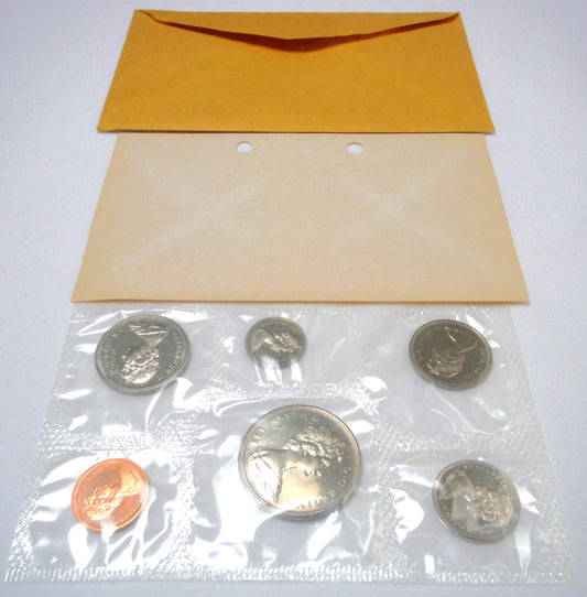 1968 Canadian 6-Coin Proof-Like Brilliant Uncirculated Coin Collector Set