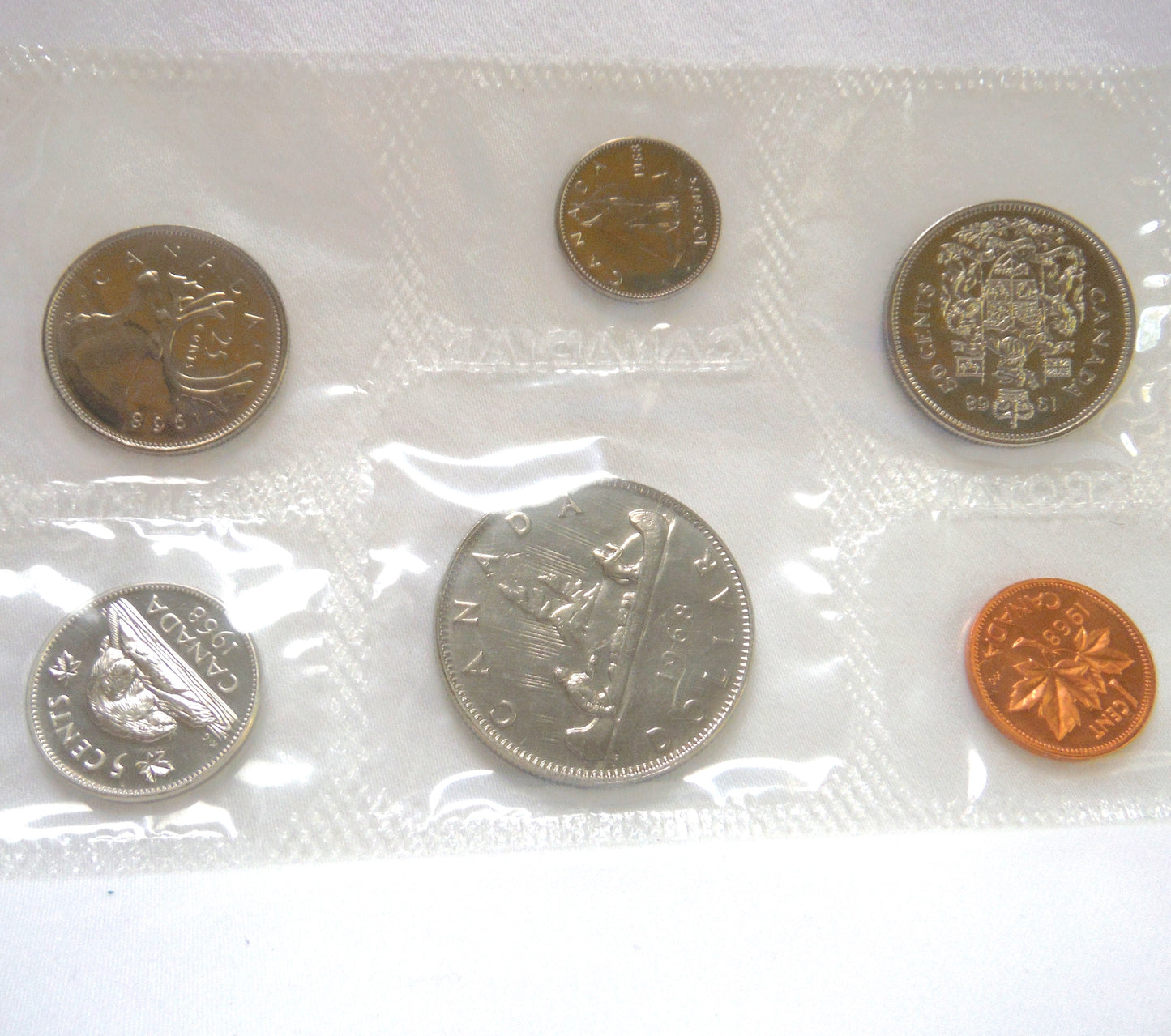 1968 Canadian 6-Coin Proof-Like Brilliant Uncirculated Coin Collector Set