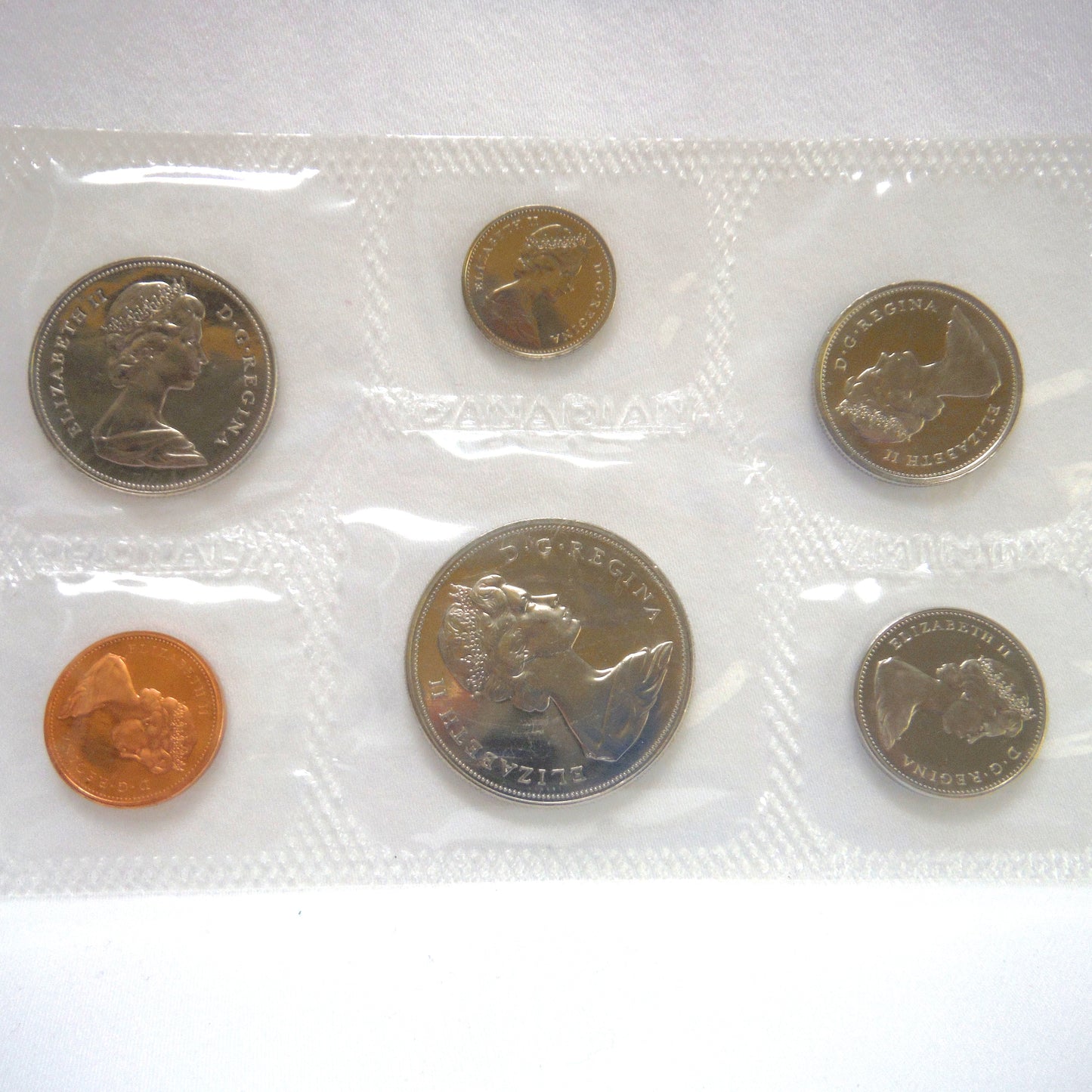1969 Canadian 6-Coin Proof-Like Brilliant Uncirculated Coin Collector Set