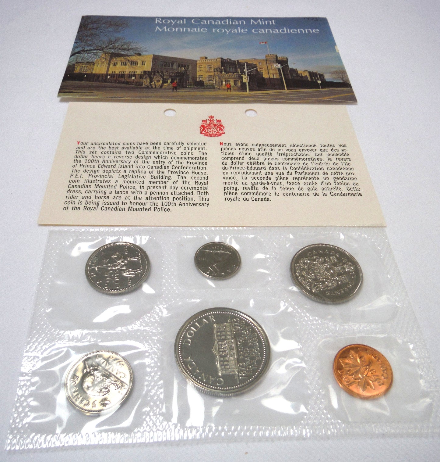 1973 Canadian 6-Coin Proof-Like Brilliant Uncirculated Coin Collector Set