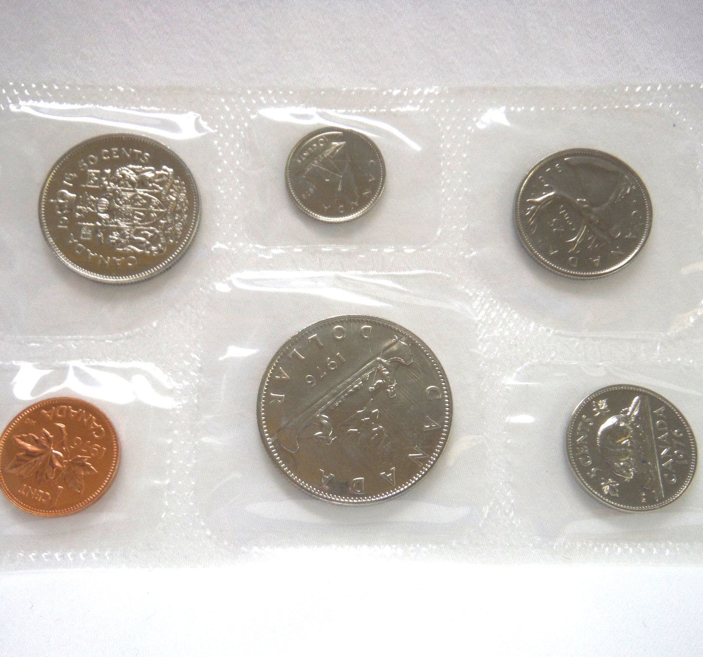 1976 Canadian 6-Coin Proof-Like Brilliant Uncirculated Coin Collector Set