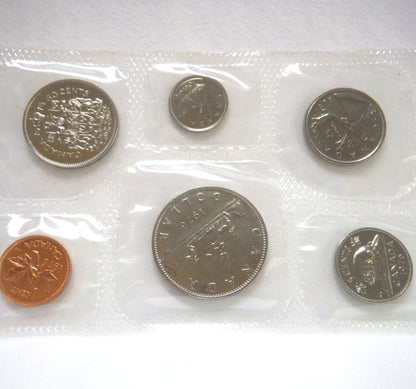 1976 Canadian 6-Coin Proof-Like Brilliant Uncirculated Coin Collector Set