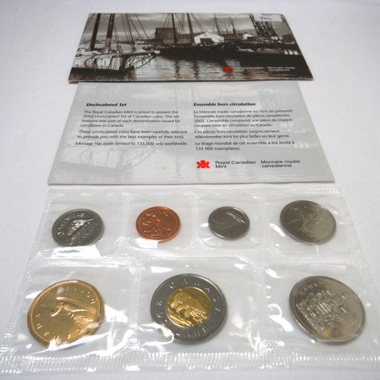 2002 Canadian 7-Coin Proof-Like Brilliant Uncirculated Coin Collector Set