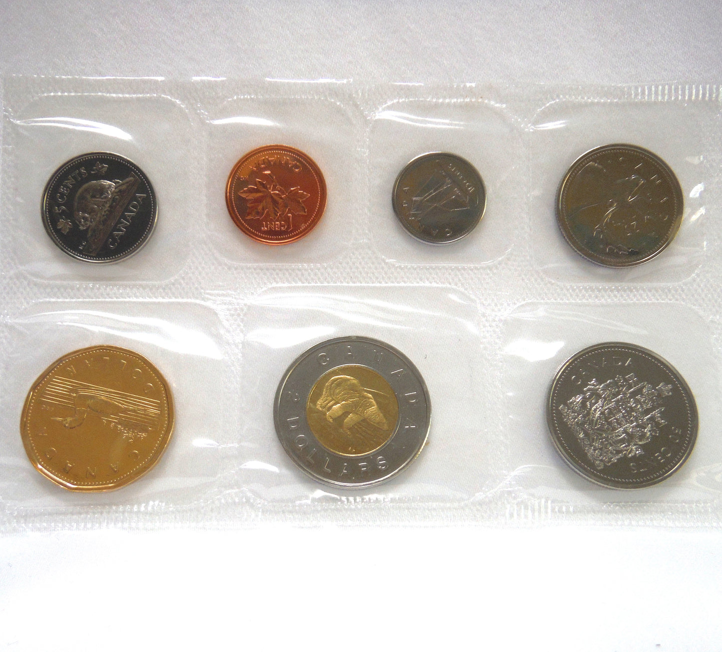 2002 Canadian 7-Coin Proof-Like Brilliant Uncirculated Coin Collector Set