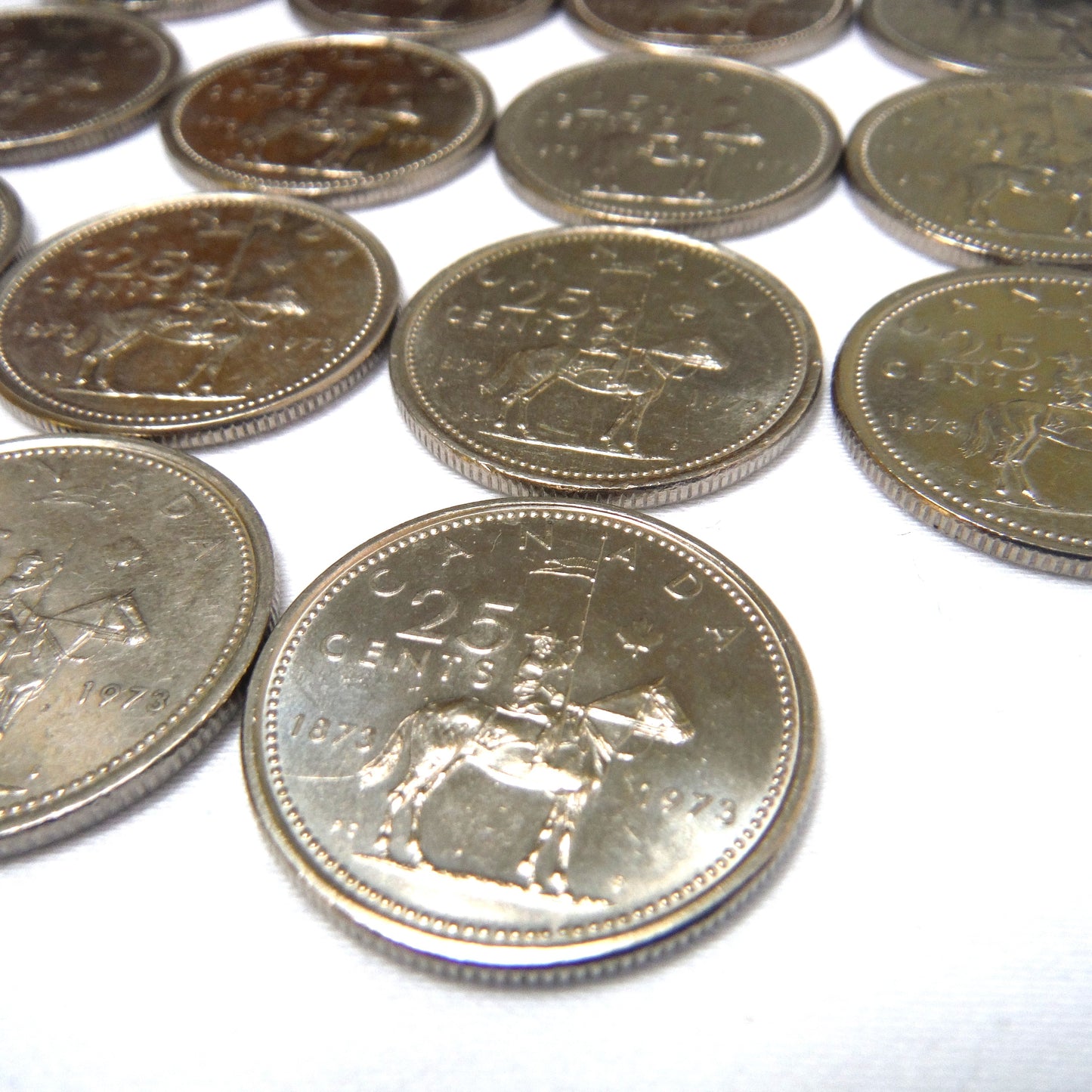 1973 Canadian 25-Cent RCMP Mounted Police Centennial Quarter Coin (Brilliant Circulated)